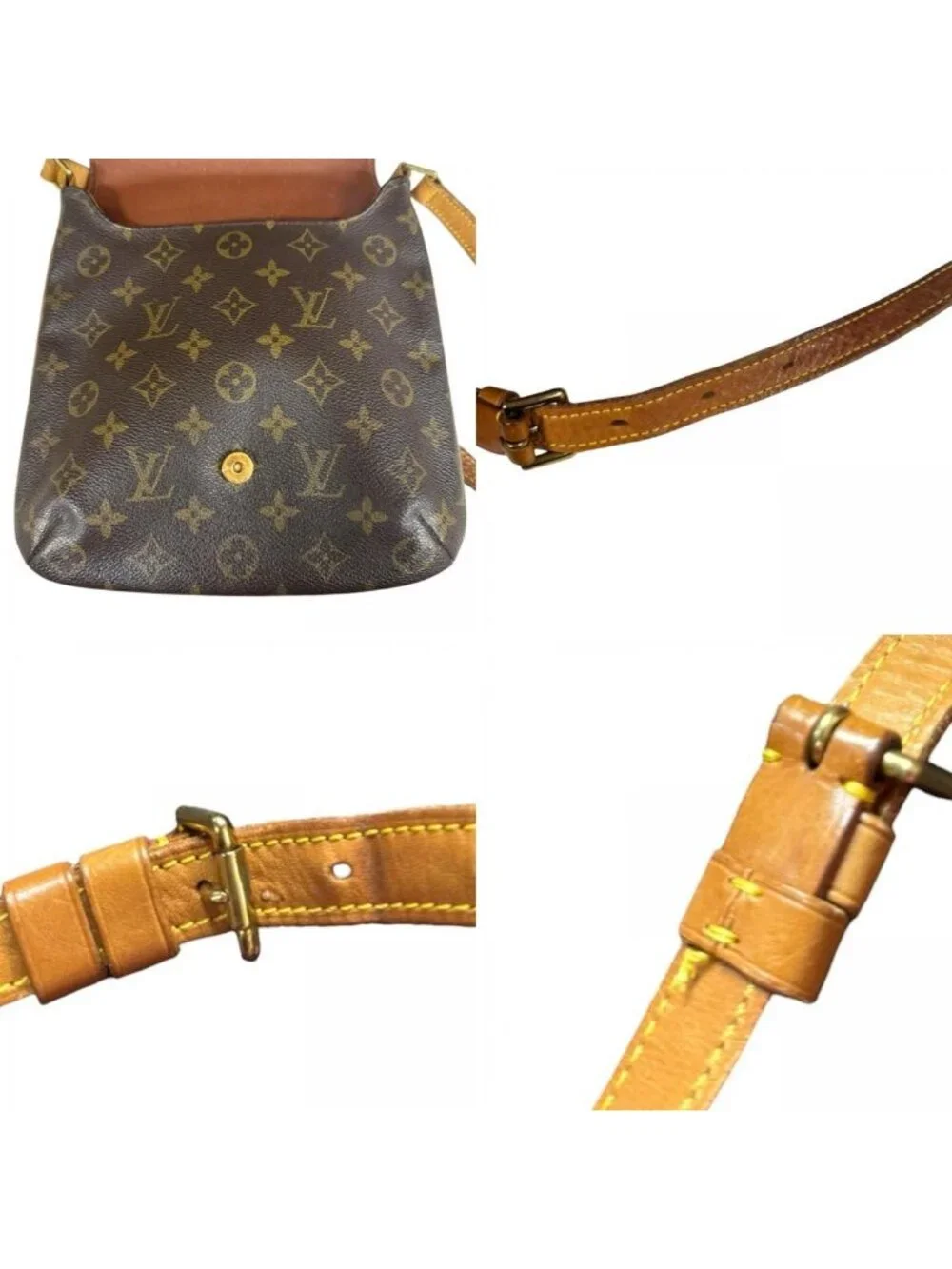 Louis Vuitton Musette Salsa Short Monogram Shoulder Bag Canvas Brown - Picture 10 of 10